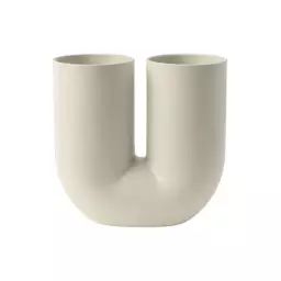 Vase Kink en Céramique – Couleur Beige – 27.4 x 28.85 x 26.3 cm – Designer Earnest Studio