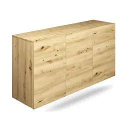 Buffet mural 3 portes naturel clair