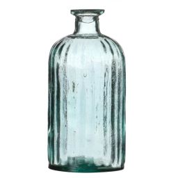 Vase rond en verre recyclé – 10x10x20cm