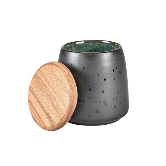 Pot avec couvercle Bitz 12 cm Noir-vert