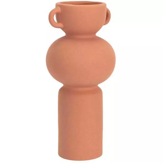 Vase avec anse en céramique  11.5 x 25.5 cm