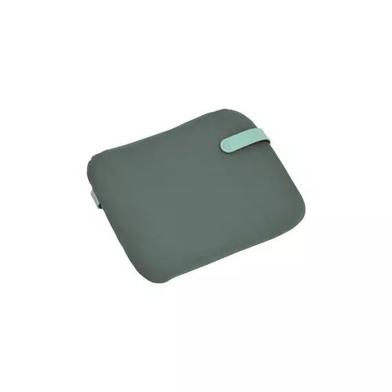 Galette de chaise Color Mix en Tissu, Tissu acrylique – Couleur Vert – 38 x 33.02 x 33.02 cm