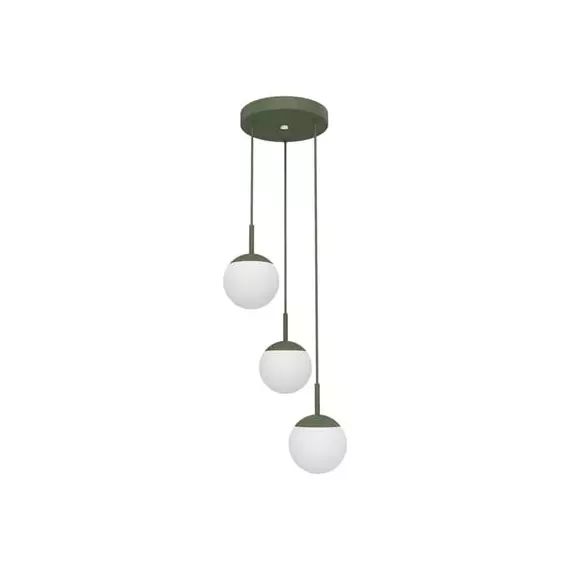 Lampe connectée Mooon en Verre, Aluminium – Couleur Vert – 25 x 25 x 25 cm – Designer Tristan Lohner