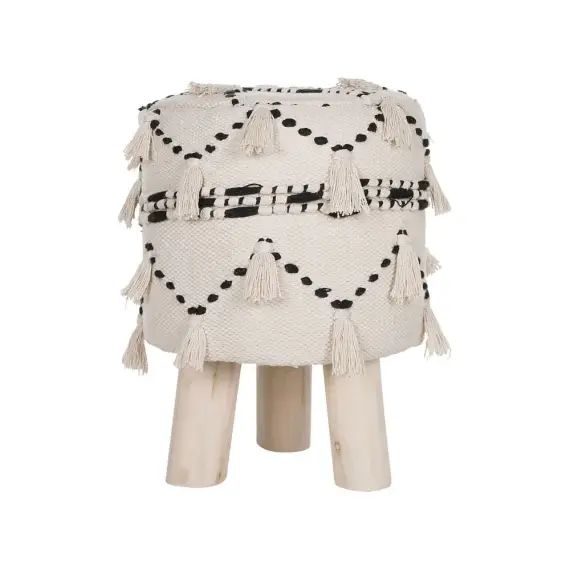 Petit tabouret beige