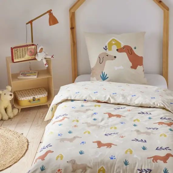 Parure de lit enfant coton  imprimé 140x200cm
