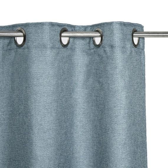 Rideau tamisant, Sely bleu aqua l.140 x H.280 cm INSPIRE