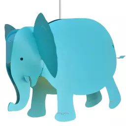 Suspension enfants Éléphant Bleu 33cm