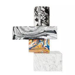 Chandelier Swirl en Pierre, Pigments – Couleur Multicolore – 22.89 x 22.89 x 24.5 cm – Designer