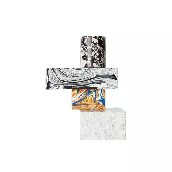 Chandelier Swirl en Pierre, Pigments – Couleur Multicolore – 22.89 x 22.89 x 24.5 cm – Designer