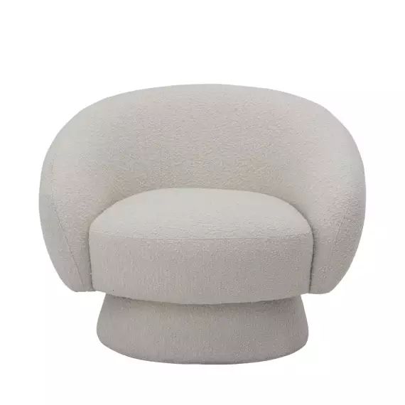 Ted – Fauteuil lounge en tissu bouclette