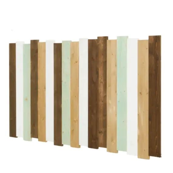 Tête de lit en bois en couleur ethnique pour lit 135 cm