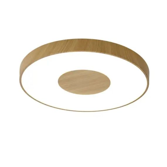 Plafonnier design en métal bois