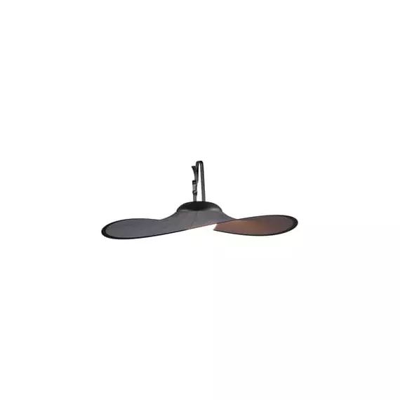 Lampe extérieur sans fil rechargeable Bloom en Tissu, Aluminium – Couleur Gris – 17 x 20 x 20 cm