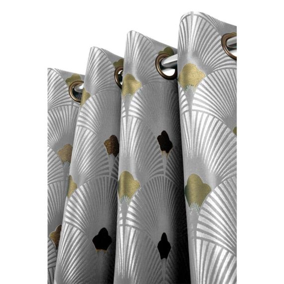 Rideau tamisant, Athena gris l.135 x H.260 cm