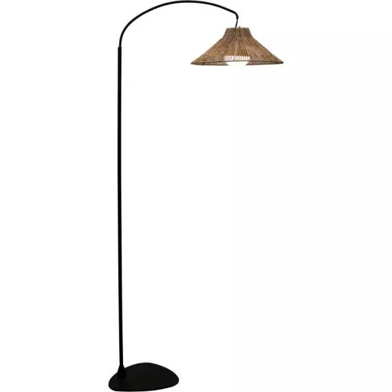 Lampadaire ou applique murale d’extérieur sans fils ampoule rech noir