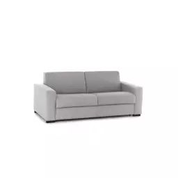 Canapé lit 3 places en tissu gris