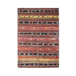 Tapis pour intérieur-extérieur lignes rouge 120×170