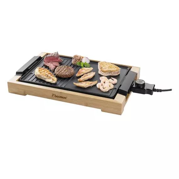 Plancha Bestron Ag2000bb 37x24cm Bambou