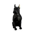 image de statues & figures scandinave Chien noir en résine 23cm