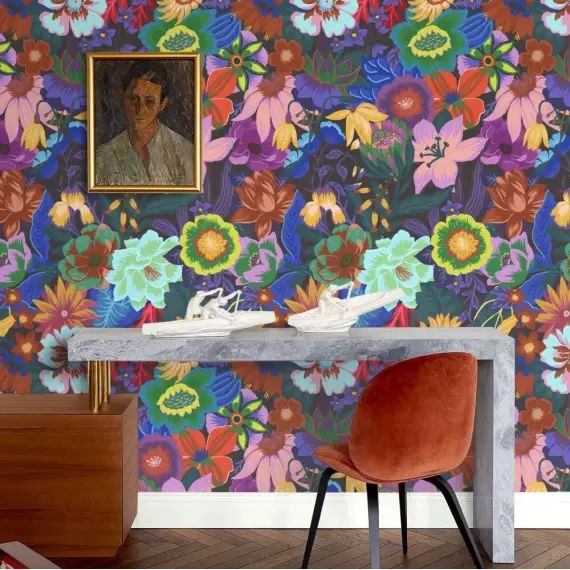 Papier Peint Motif Floral 250×200 cm