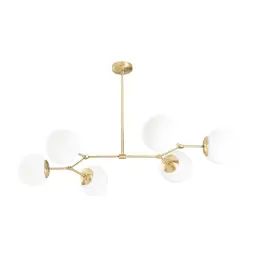 Suspension en métal et verre damar