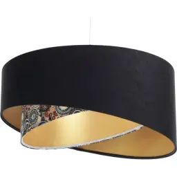 Suspension Tissu Noir 45x45x21 cm