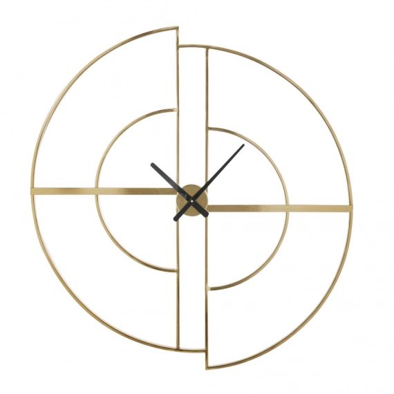 Horloge en métal doré 90×97