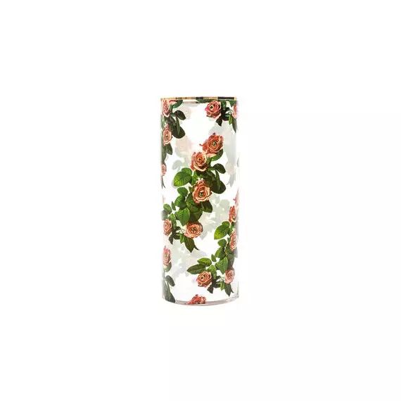 Vase Toilet Paper en Verre, Or véritable – Couleur Multicolore – 20 x 20 x 50 cm – Designer Maurizio Cattelan