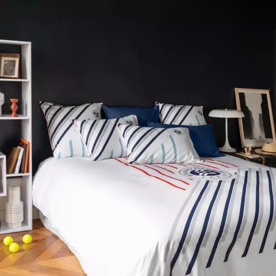 Housse de couette percale de coton Roland-Garros 2023 – Imprimé