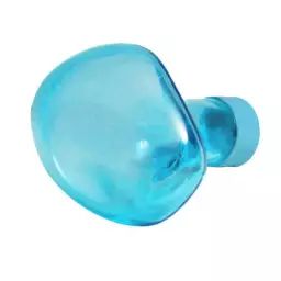 Patère Bubble en Verre, Verre soufflé moulé – Couleur Bleu – 9.5 x 16.13 x 7.5 cm – Designer Studio Vaulot & Dyèvre