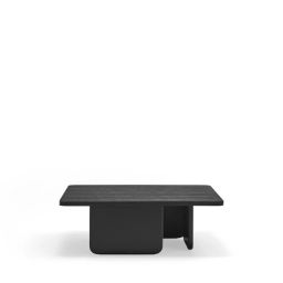 Arq – Table basse carrée en bois – Couleur – Noir
