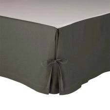 Cache sommier Lin Anthracite 140 x 190 cm