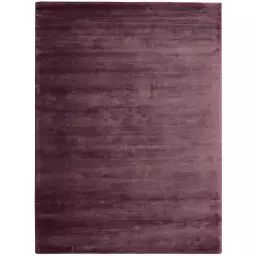 Tapis design et moderne en viscose violet 290×395