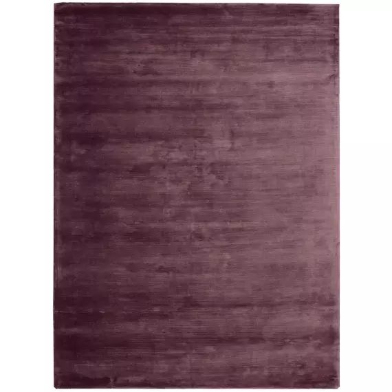 Tapis design et moderne en viscose violet 290×395