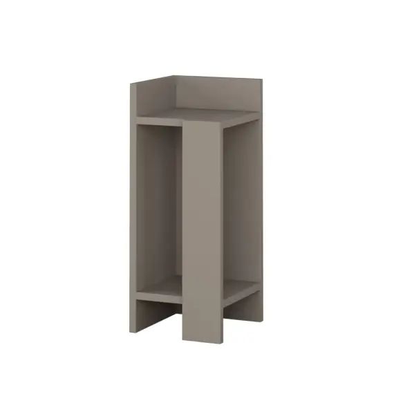 Table de chevet gauche taupe