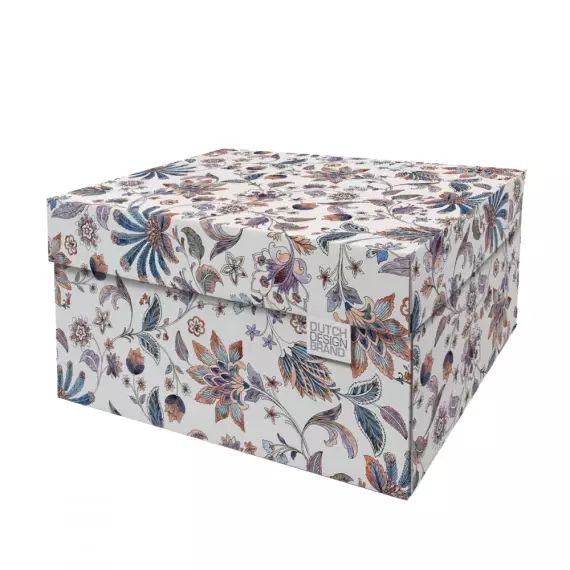 Boite de rangement carton multicolore 39,5x32x21cm