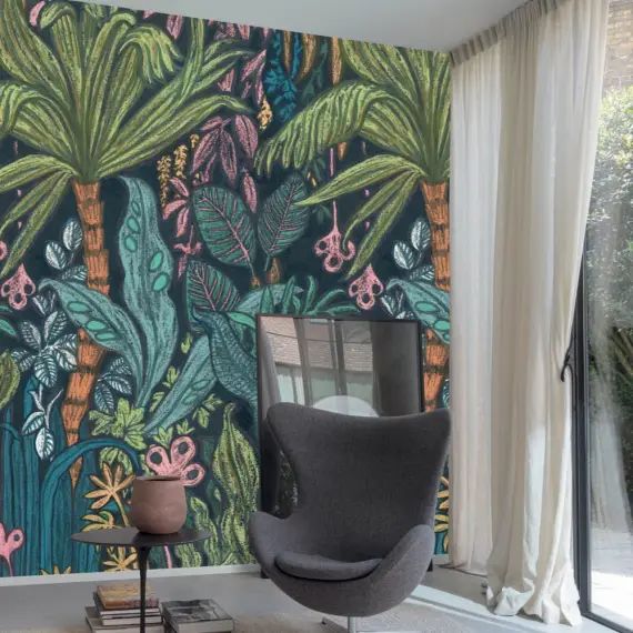 Papier peint Tropical psyché 53x840cm