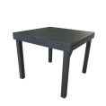 image de tables de jardin scandinave Table de jardin extensible en aluminium gris 4/8 places