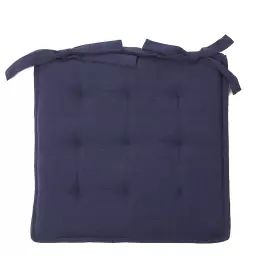 Coussin de chaise d’exterieur bleu foncé 40×40