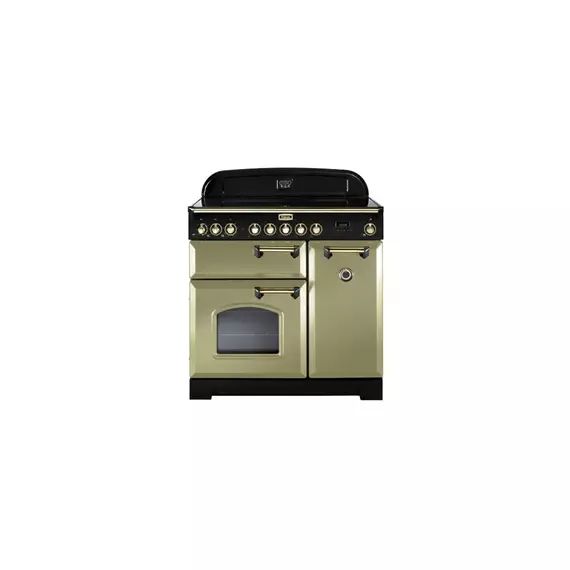 Piano de cuisson Falcon VERT OLIVE LAITON 90 CM VITROCERAMIQUE CDL90ECOG/B-EU