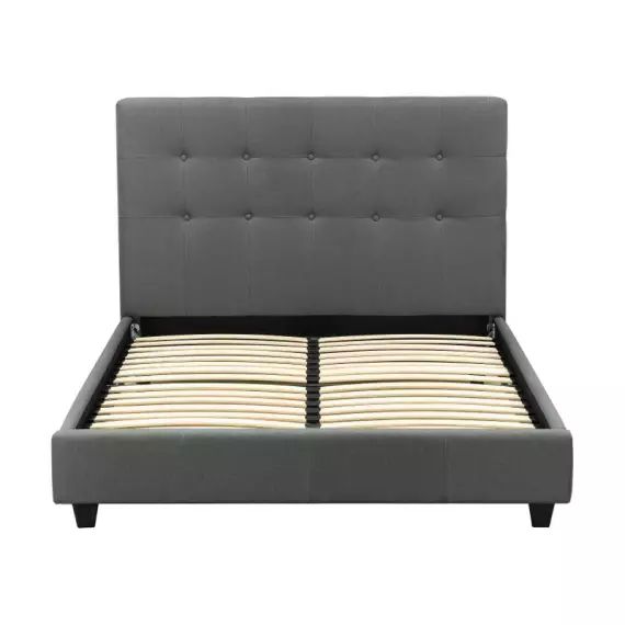 Lit 140×190 cm LIVORNO gris