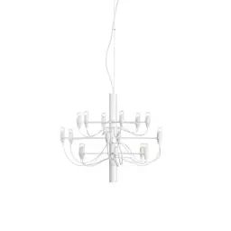 Lustre 2097 en Métal, Fer – Couleur Blanc – 69 x 69 x 51 cm – Designer Gino Sarfatti