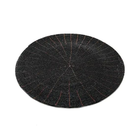 Sets de table en perles noir