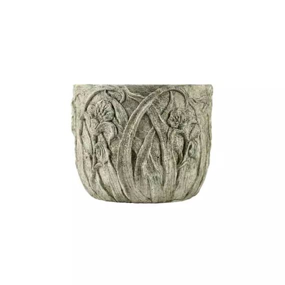 Cache-pot Pot de fleurs en Céramique, Grès – Couleur Gris – 31.5 x 31.5 x 25.5 cm