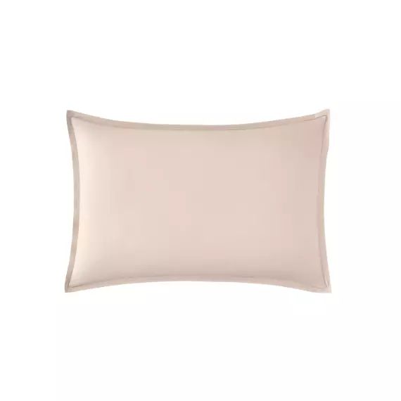 Taie d’oreiller en percale de coton rose 50×70