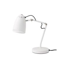 Lampe de bureau réglable en métal blanc