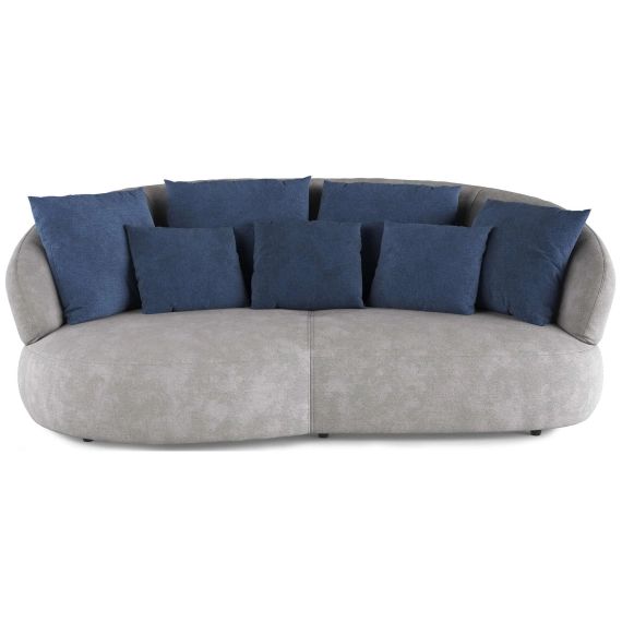 Canapé droit fixe 4 places LUNA coloris vert