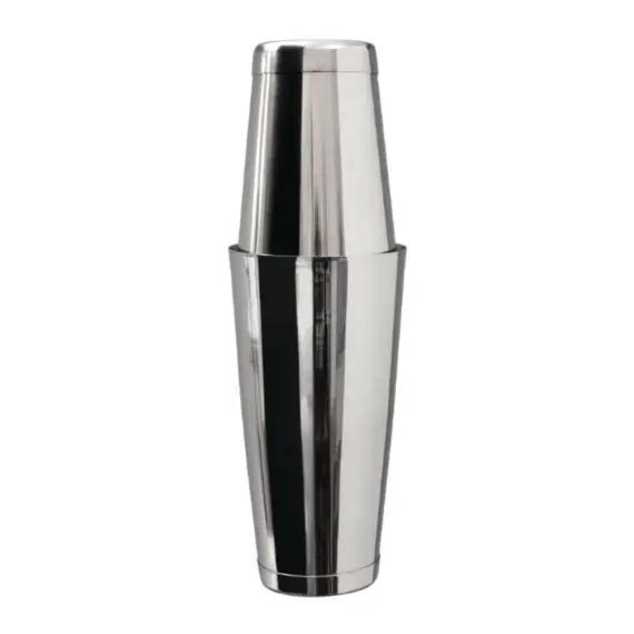 Shaker à cocktail en inox gris h 17,8 cm