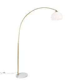 Lampadaire bois métal H.185 cm OSLO Blanc - Lampadaire BUT