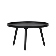 Table d’appoint ronde bois L noir